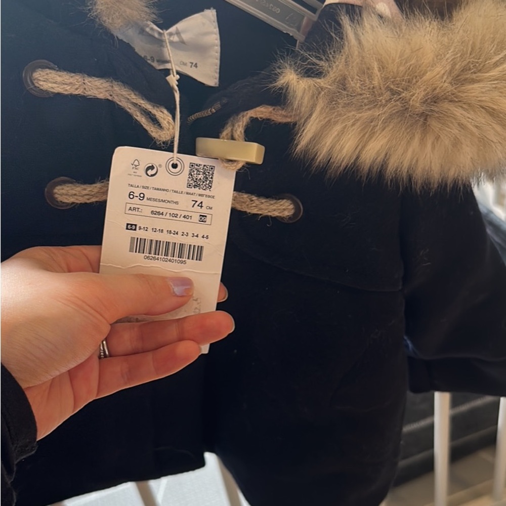 Zara baby coat (6-9 months) - Picture 3 of 4